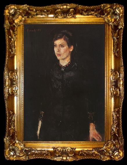 framed  Edvard Munch Sister Inger, ta009-2